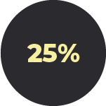 25%